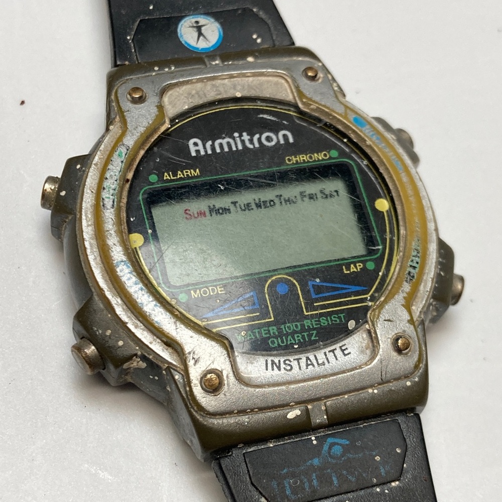 Vintage Armitron digital watch, retro, untested, parts or restore